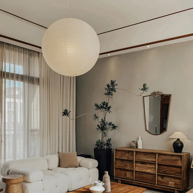 Suspension Hikari | Lampe Japonaise en Papier de Riz LED