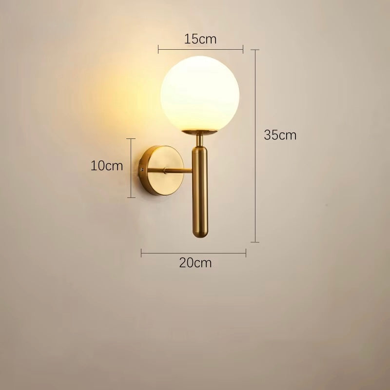 Applique murale Nocta en Verre Soufflé et Métal | Moderne Nordique