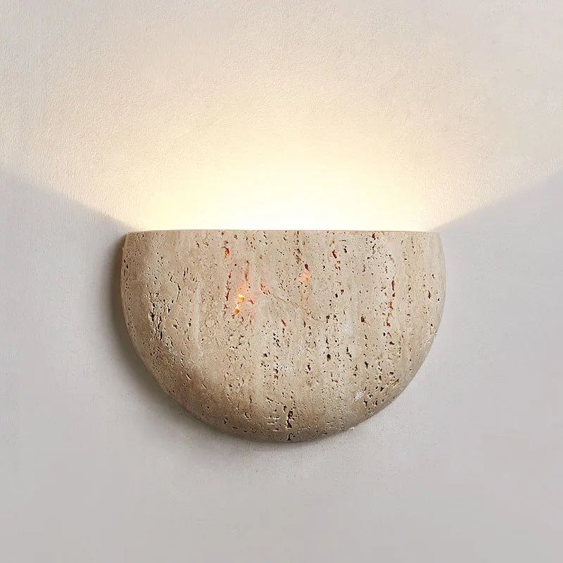 Applique Murale Wabi Sabi en Pierre Naturelle | Lampe murale Design