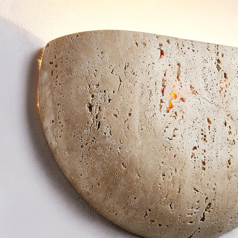 Applique Murale Wabi Sabi en Pierre Naturelle | Lampe murale Design