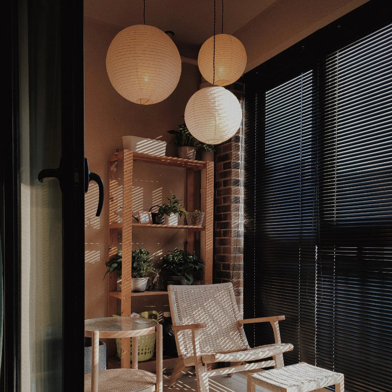 Suspension Hikari | Lampe Japonaise en Papier de Riz LED