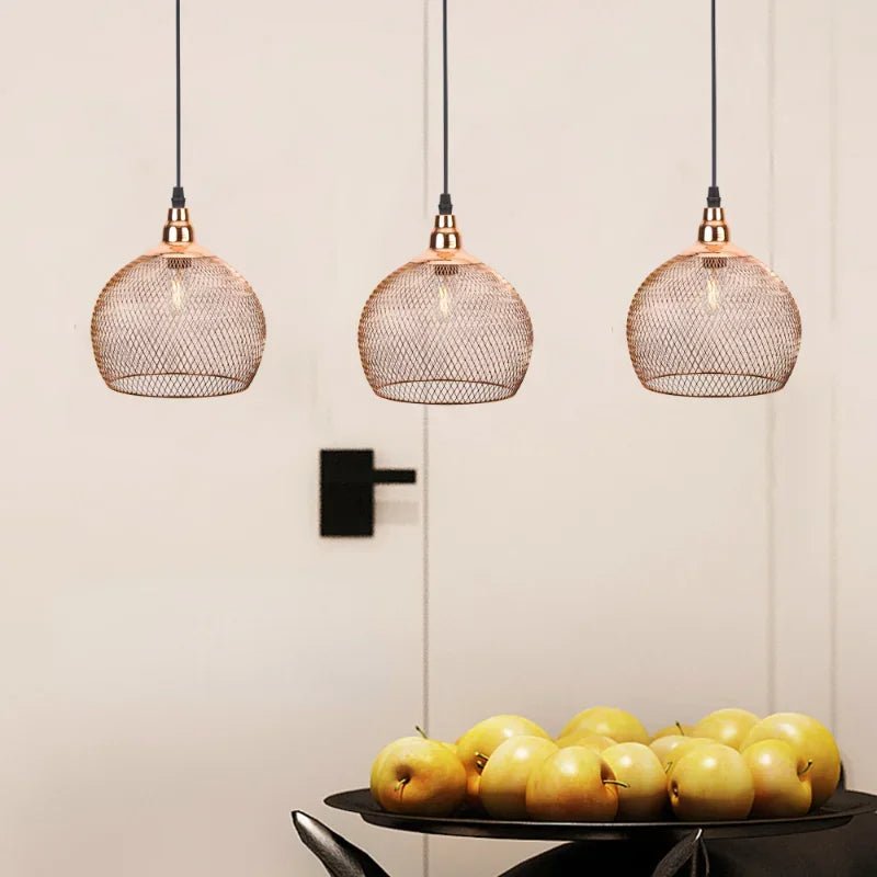 Suspension Moderne Or Rose | Élégance Nordique