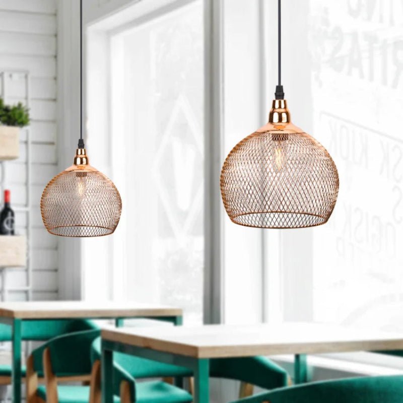 Suspension Moderne Or Rose | Élégance Nordique