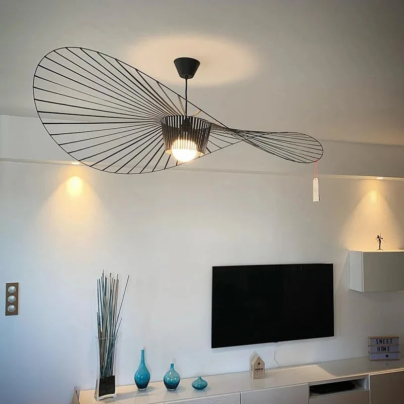 Lustre LED Noir Luminara | Suspension Design Moderne et Industrielle