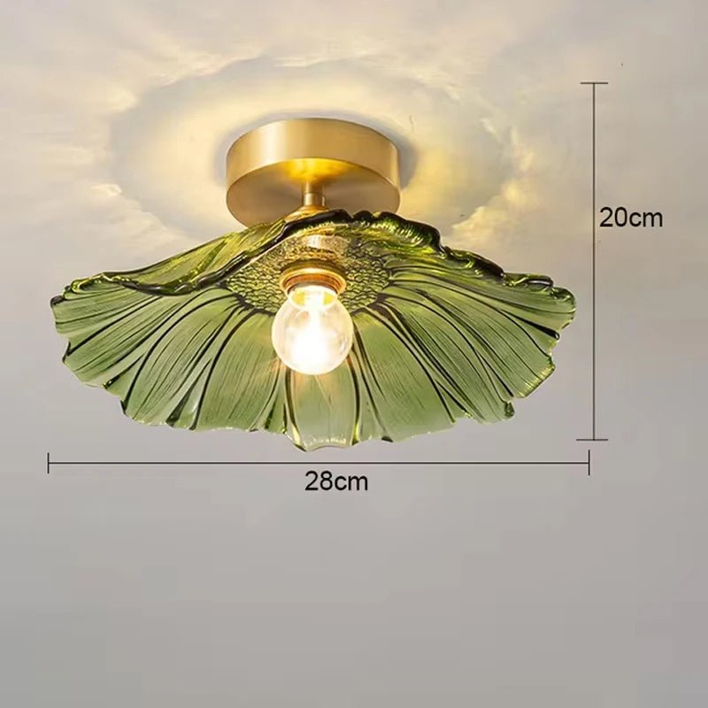 Plafonnier LED Fleur en Verre Soufflé | Aurora