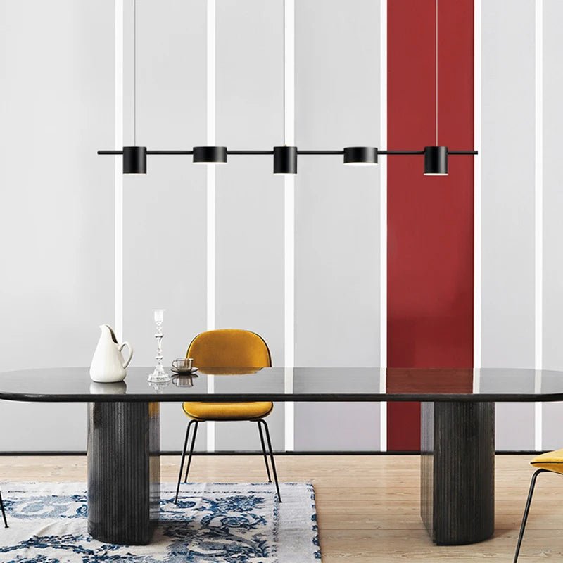 Plafonnier LED en Métal Noir ou Doré | Lustramod