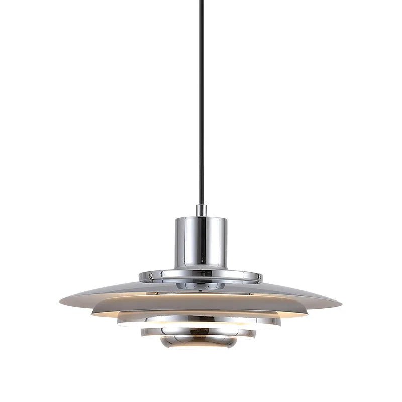 Suspension Aluminium Design Artistique | Auralis Argent
