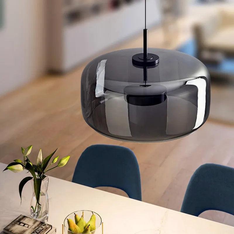 Suspension LED Design Verre Soufflé | Nébula