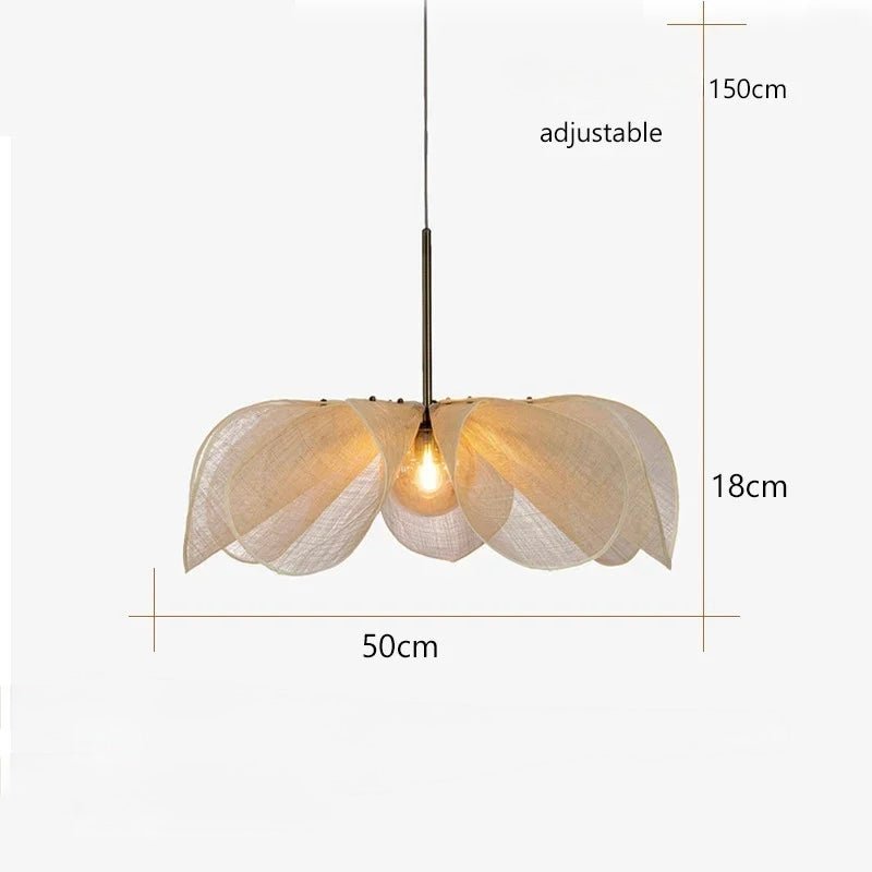 Suspension Japonaise Vintage en Tissu | Kumo