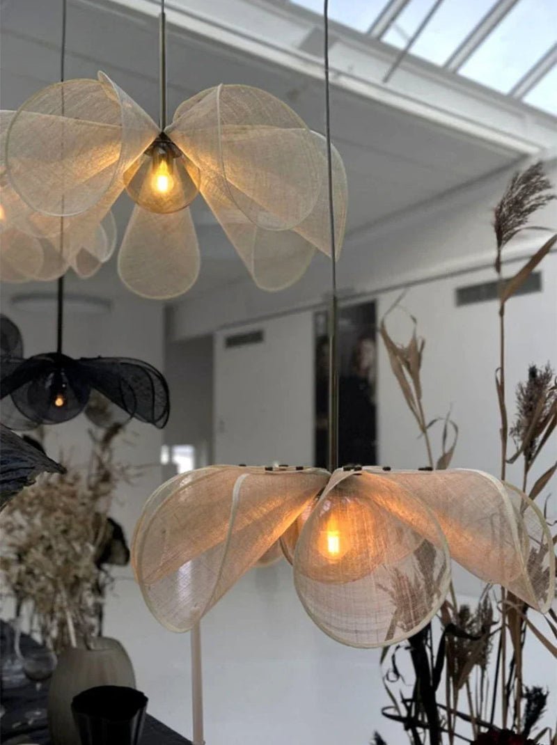 Suspension Japonaise Vintage en Tissu | Kumo