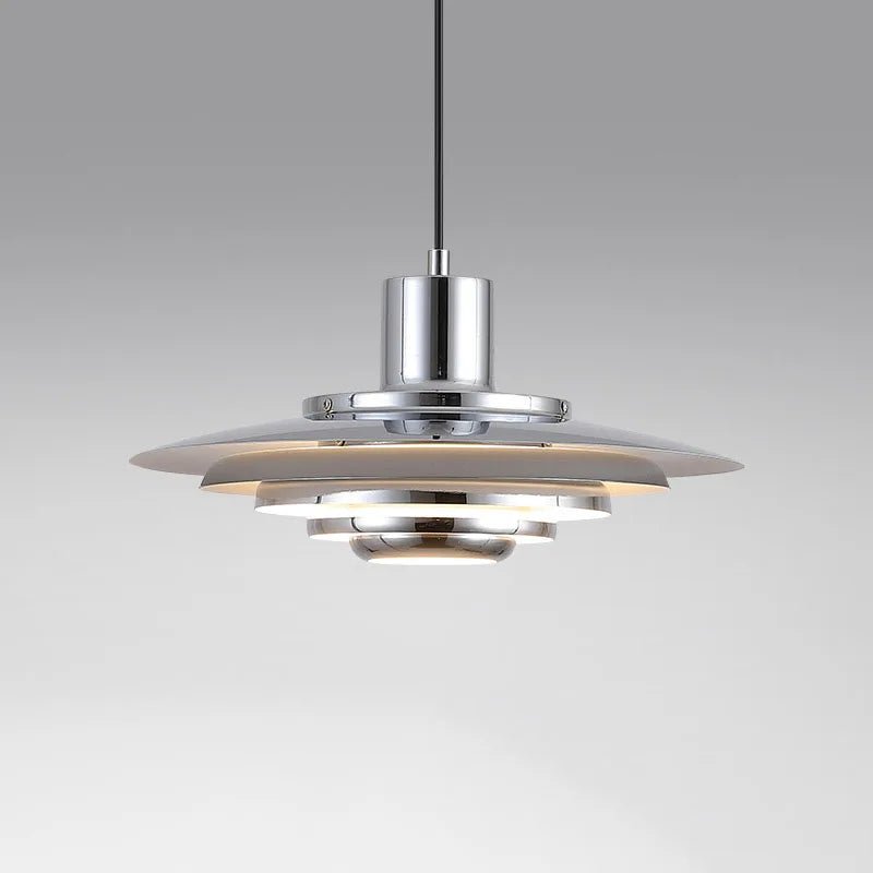 Suspension Aluminium Design Artistique | Auralis Argent