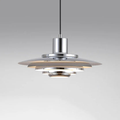 Suspension Aluminium Design Artistique | Auralis Argent