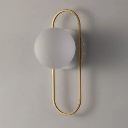 Applique Murale LED Luxora Dorée en Métal et Verre | Luminaire Moderne