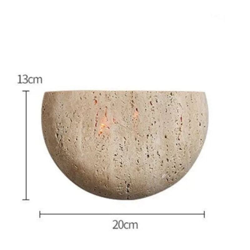 Applique Murale Wabi Sabi en Pierre Naturelle | Lampe murale Design