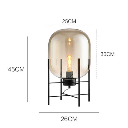 Lampe de Chevet et Lampadaire en boule de Verre Design Scandinave | Globea