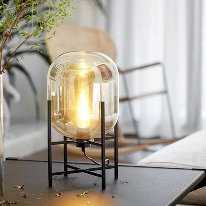 Lampe de Chevet et Lampadaire en boule de Verre Design Scandinave | Globea