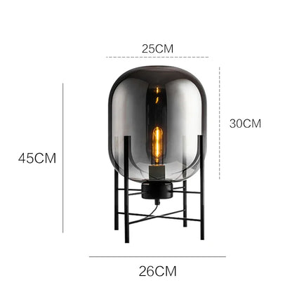 Lampe de Chevet et Lampadaire en boule de Verre Design Scandinave | Globea