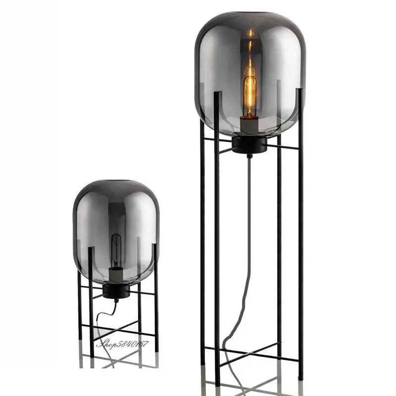 Lampe de Chevet et Lampadaire en boule de Verre Design Scandinave | Globea