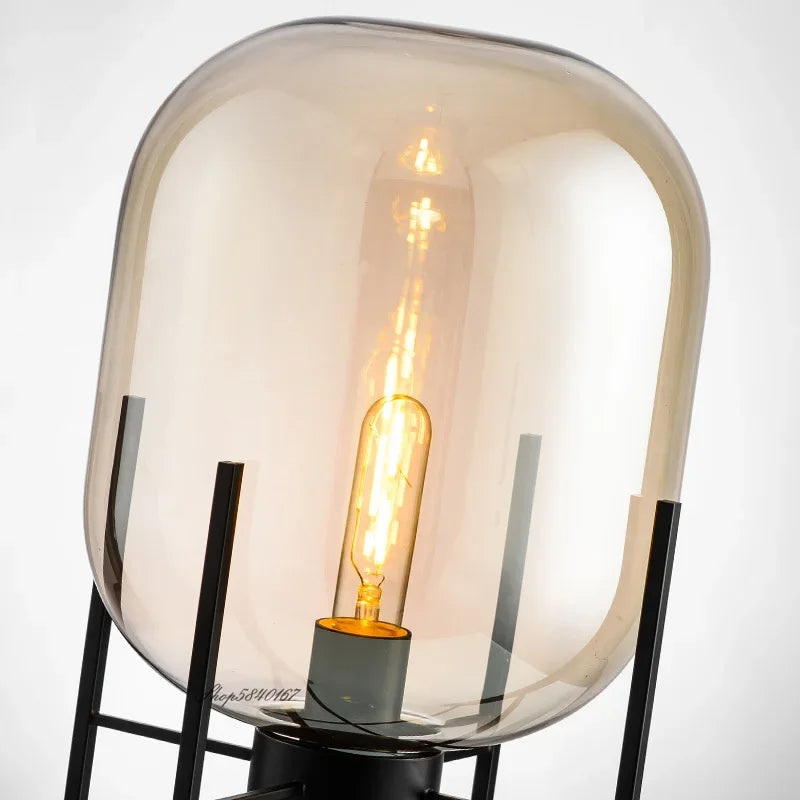 Lampe de Chevet et Lampadaire en boule de Verre Design Scandinave | Globea