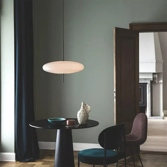 Lampe Suspendue LED Nordica Volante | Suspension Design Blanc/Noir