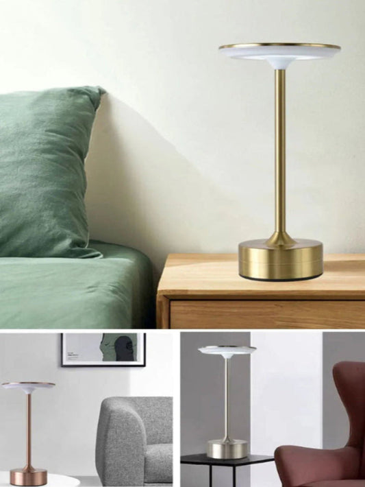 Lampe LED Tactile LumaTouch | Sans Fil Rechargeable, Design Métal