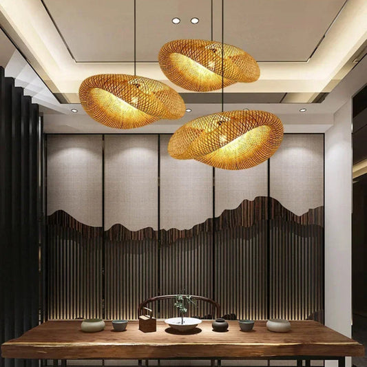 Suspension Bambou Soka | Luminaire LED Fait Main - Style Moderne & Naturel