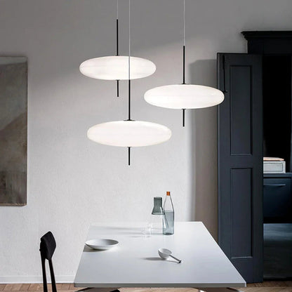 Lampe Suspendue LED Nordica Volante | Suspension Design Blanc/Noir