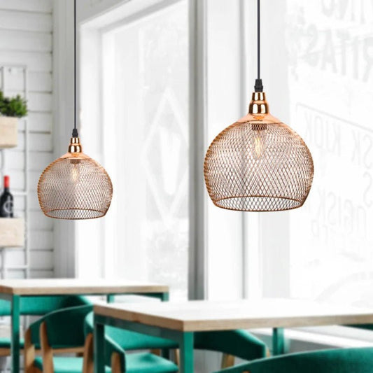 Suspension Moderne Or Rose | Élégance Nordique