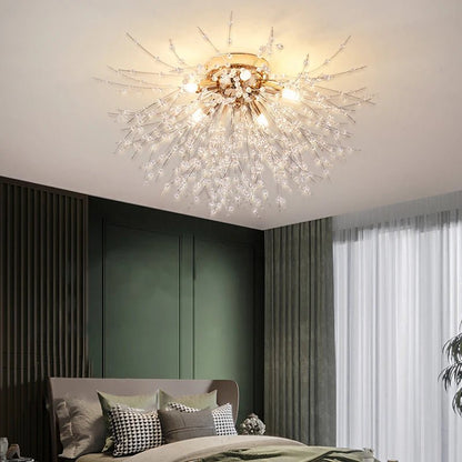 Plafonnier Cristal Éclat Design | NordikGlow