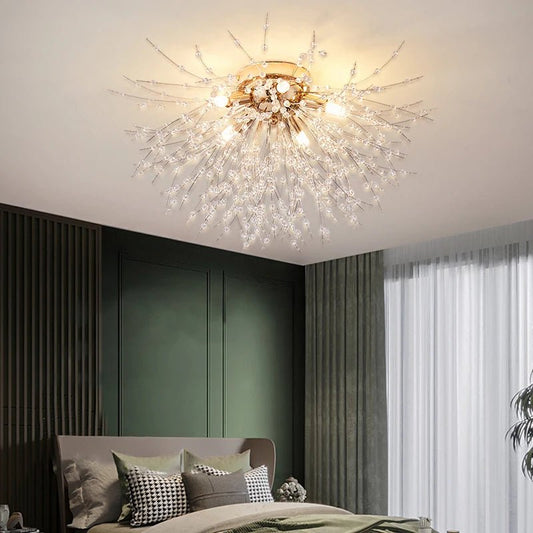 Plafonnier Cristal Éclat Design | NordikGlow