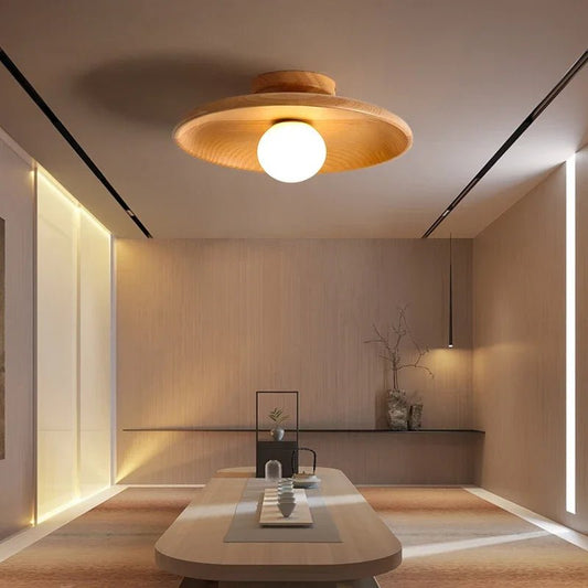 Plafonnier en Bois de Noyer | Noya