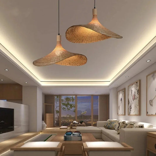 Suspension Bohème Soléna | Lampe en Rotin & Bambou