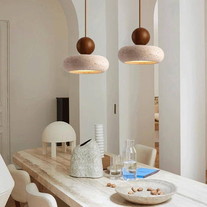 Suspension LED en Pierre d'Agate Naturel | Soléa