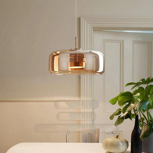 Suspension LED Design Verre Soufflé | Nébula