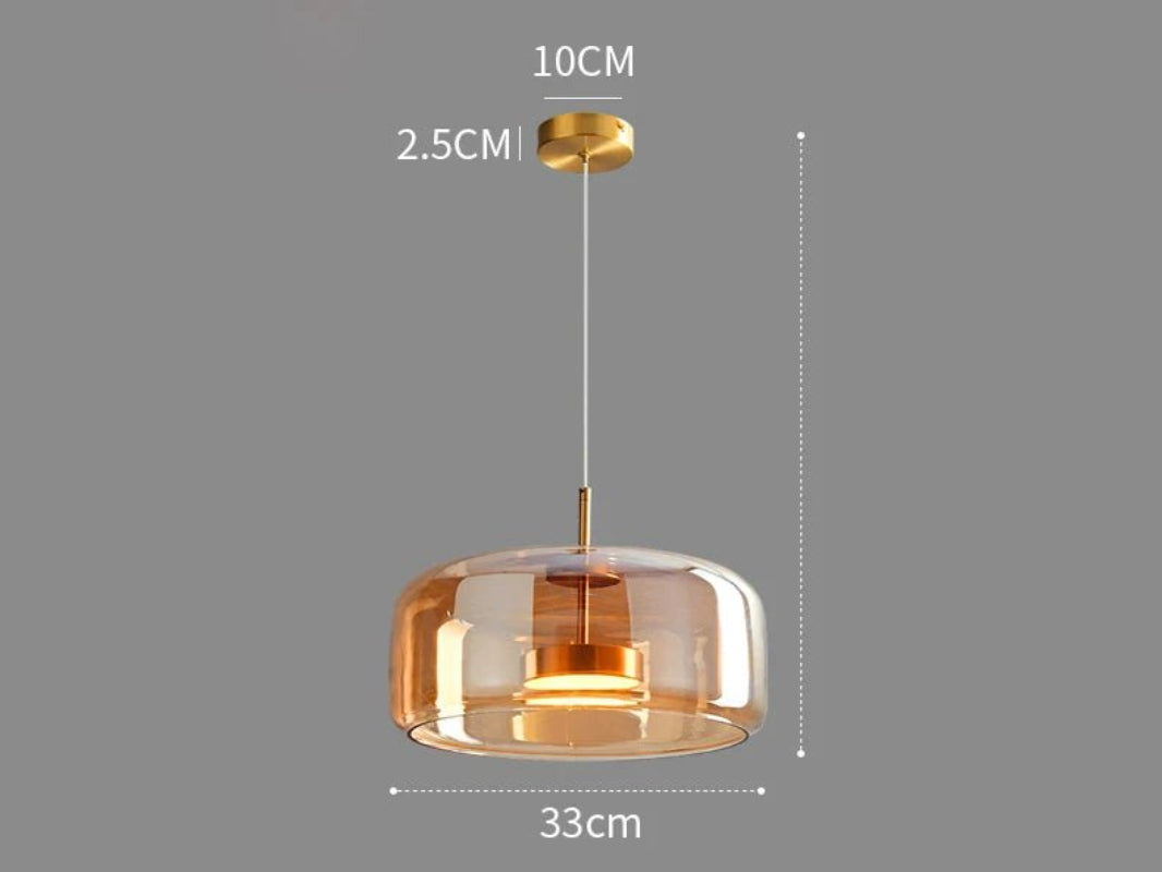 Suspension Nébula | Lustre LED Moderne en Verre Soufflé Design